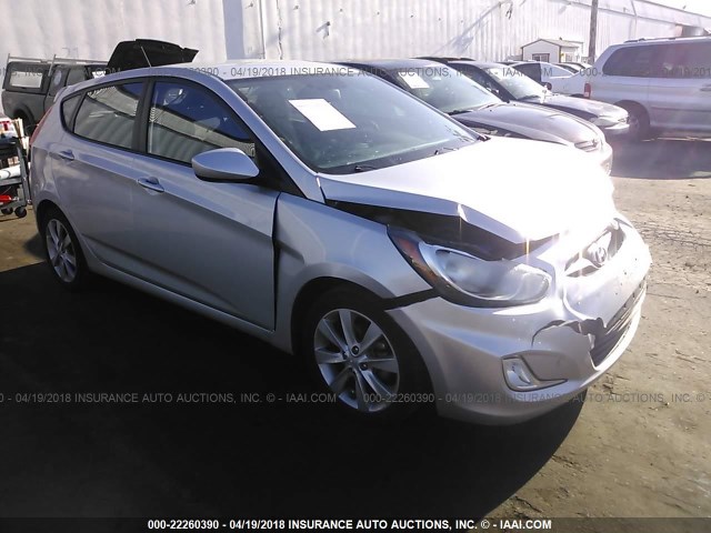 KMHCU5AEXCU048669 - 2012 HYUNDAI ACCENT GLS/GS/SE SILVER photo 1