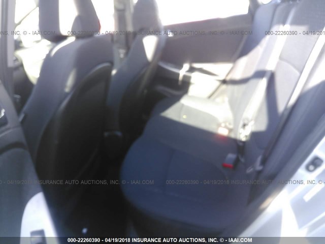 KMHCU5AEXCU048669 - 2012 HYUNDAI ACCENT GLS/GS/SE SILVER photo 8