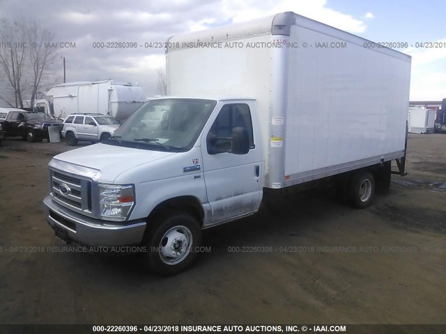 1FDWE3FL4EDA66450 - 2014 FORD ECONOLINE E350 SUPER DUTY CTWAY VAN WHITE photo 2