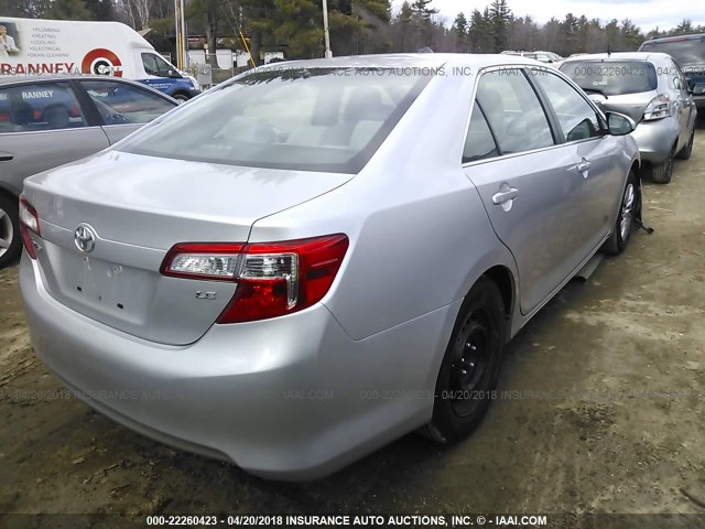 4T4BF1FK4CR271681 - 2012 TOYOTA CAMRY SE/LE/XLE GRAY photo 4