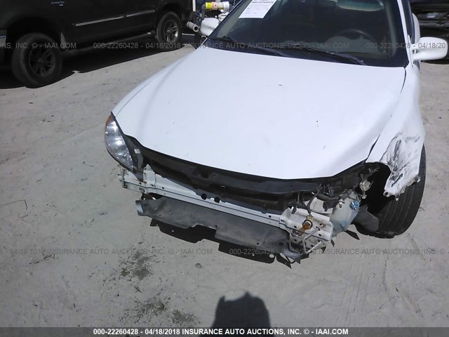 1G2NW52E2YM751605 - 2000 PONTIAC GRAND AM GT WHITE photo 6