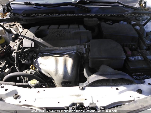 4T1BF3EK4BU764959 - 2011 TOYOTA CAMRY SE/LE/XLE WHITE photo 10