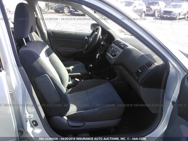 JHMES95635S012638 - 2005 HONDA CIVIC HYBRID BLUE photo 5