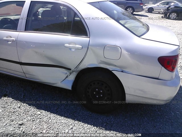 2T1BR32E58C883684 - 2008 TOYOTA COROLLA CE/LE/S SILVER photo 6