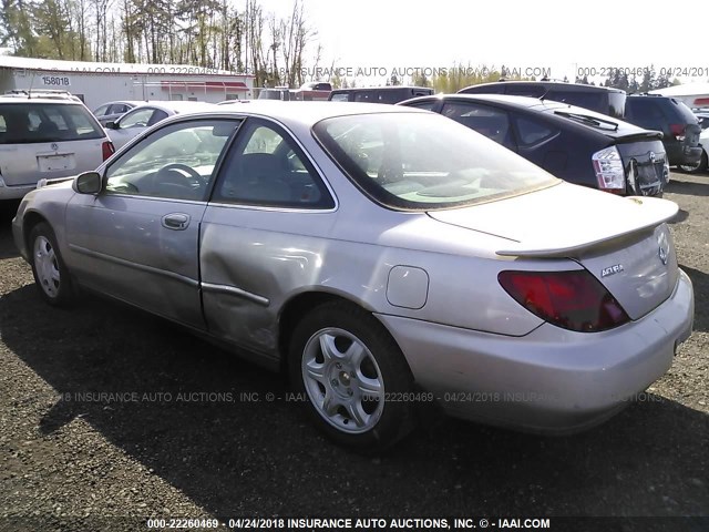 19UYA1246VL003790 - 1997 ACURA 2.2CL SILVER photo 3