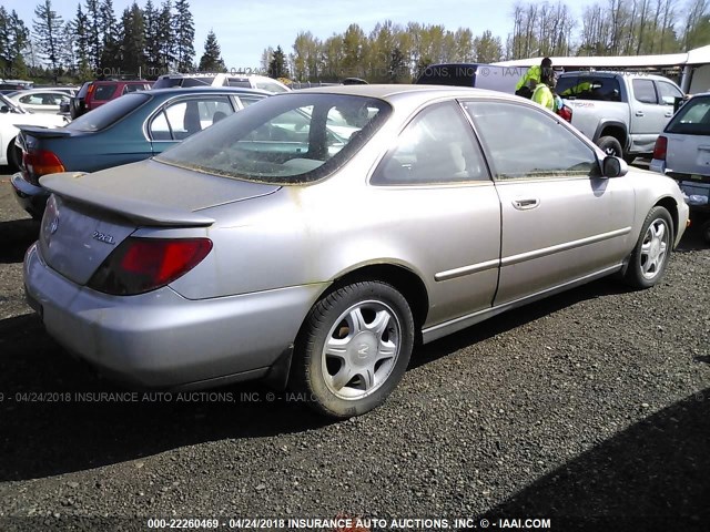 19UYA1246VL003790 - 1997 ACURA 2.2CL SILVER photo 4