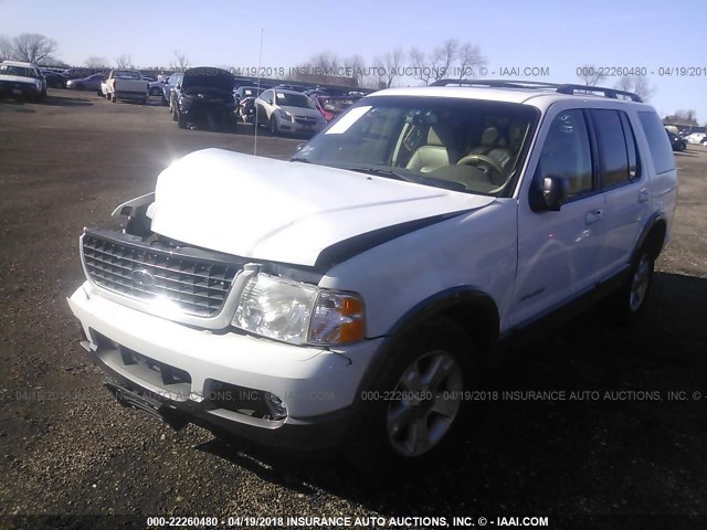 1FMZU73E02UC81042 - 2002 FORD EXPLORER XLT WHITE photo 2