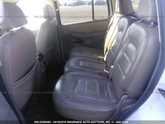 1FMZU73E02UC81042 - 2002 FORD EXPLORER XLT WHITE photo 8