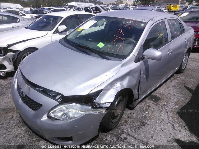 2T1BU4EE4AC501733 - 2010 TOYOTA COROLLA S/LE/XLE SILVER photo 6