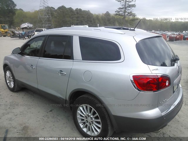 5GAKVCED8CJ122743 - 2012 BUICK ENCLAVE SILVER photo 3