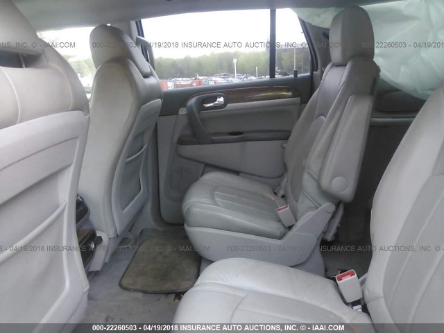 5GAKVCED8CJ122743 - 2012 BUICK ENCLAVE SILVER photo 8