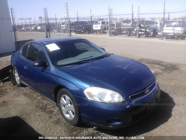 2G1WM15K969276747 - 2006 CHEVROLET MONTE CARLO LT BLUE photo 1