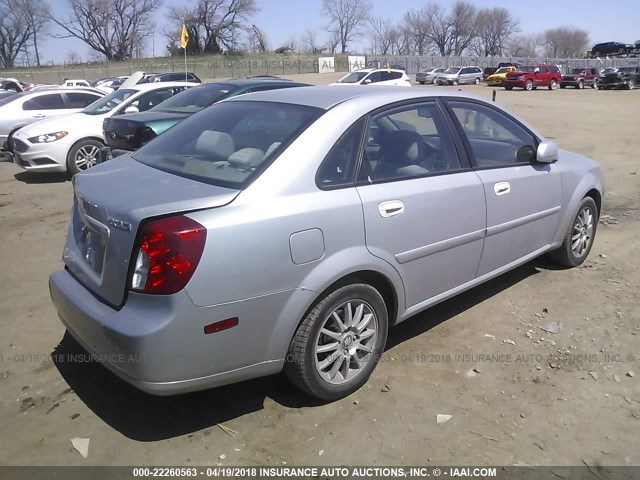 KL5JJ52Z24K972676 - 2004 SUZUKI FORENZA LX/EX SILVER photo 4