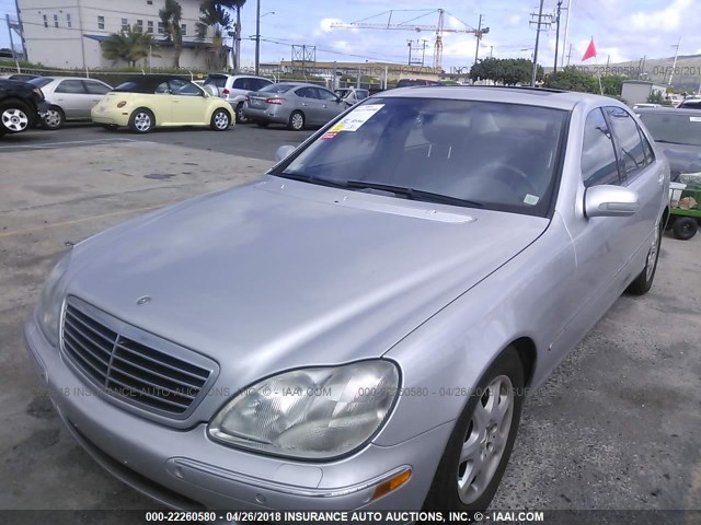 WDBNG70J32A299126 - 2002 MERCEDES-BENZ S 430 SILVER photo 2