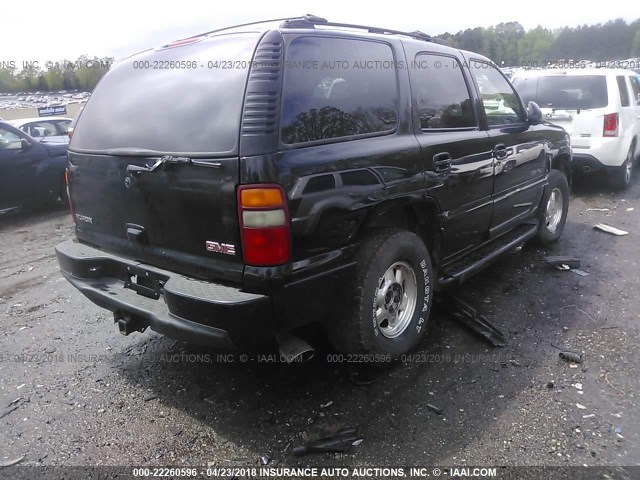 1GKEK63U84J174971 - 2004 GMC YUKON DENALI BLACK photo 4