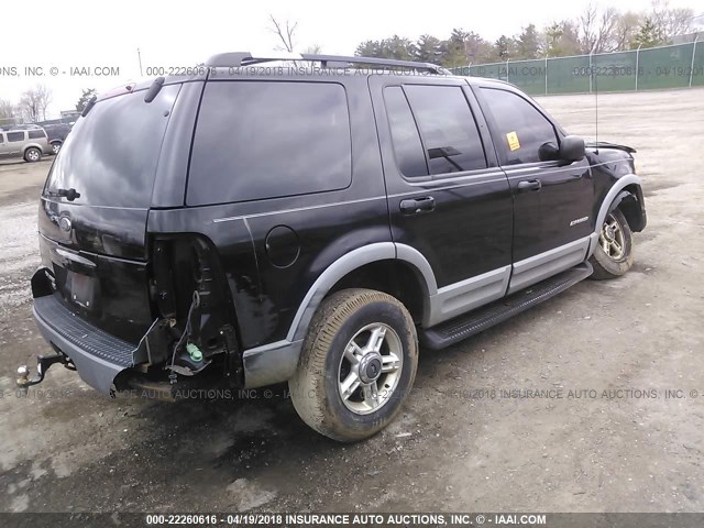 1FMZU73E72ZA06240 - 2002 FORD EXPLORER XLT BLACK photo 4