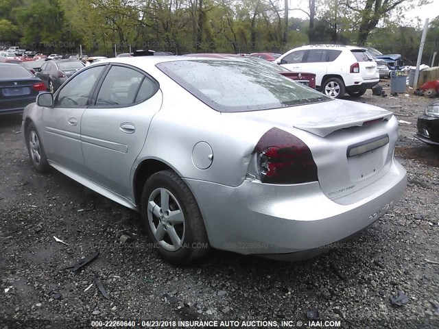 2G2WP522651306329 - 2005 PONTIAC GRAND PRIX SILVER photo 3