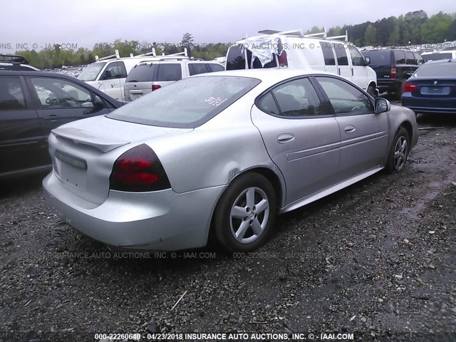 2G2WP522651306329 - 2005 PONTIAC GRAND PRIX SILVER photo 4