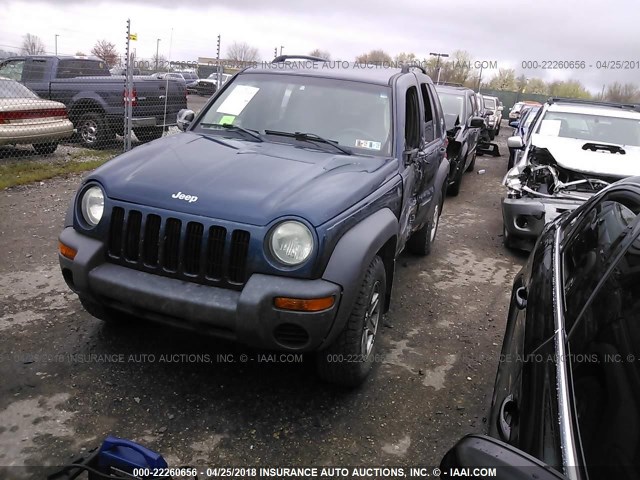 1J4GL48K94W213769 - 2004 JEEP LIBERTY SPORT 蓝色 照片 2