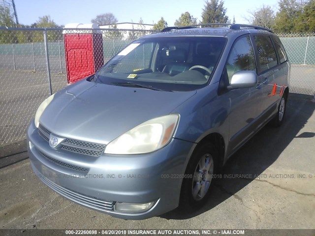 5TDZA22C74S122400 - 2004 TOYOTA SIENNA XLE/XLE LIMITED BLUE photo 2