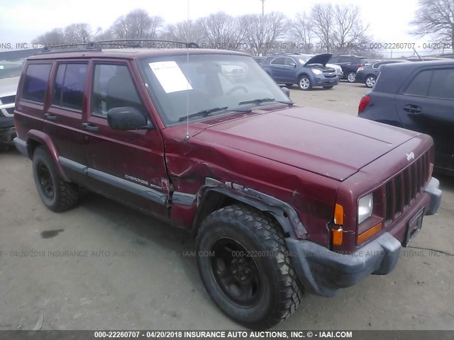 1J4FF68S3XL661378 - 1999 JEEP CHEROKEE SPORT/CLASSIC წითელი ფოტო 1