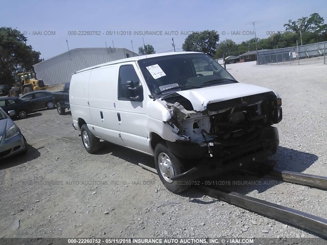 1FTNE2EW3EDA03930 - 2014 FORD ECONOLINE E250 VAN WHITE photo 1