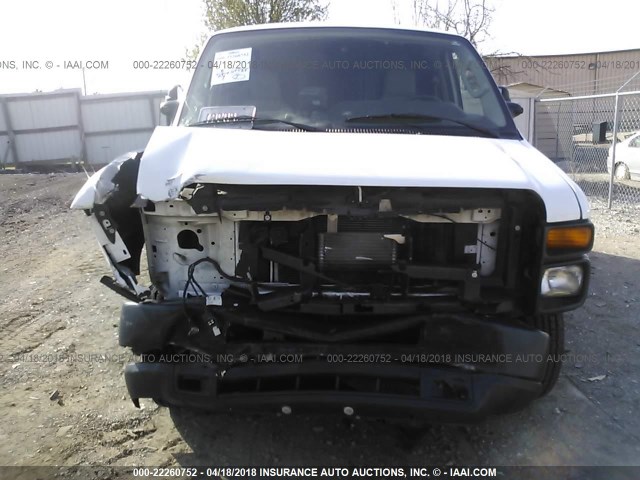 1FTNE2EW3EDA03930 - 2014 FORD ECONOLINE E250 VAN WHITE photo 6