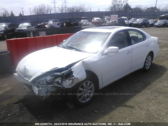 JTHBA30G745043911 - 2004 LEXUS ES 330 WHITE photo 2