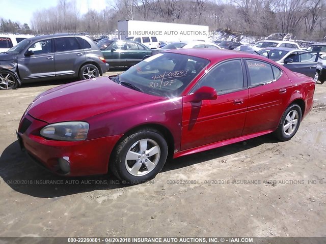 2G2WP552081145749 - 2008 PONTIAC GRAND PRIX Qırmızı foto 2