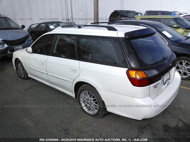 4S3BH635237309816 - 2003 SUBARU LEGACY L/L SPECIAL WHITE photo 3