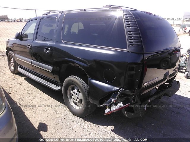 1GNEC16T73J227227 - 2003 CHEVROLET SUBURBAN C1500 BLACK photo 3