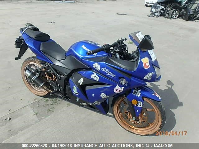 JKAEXMJ119DA31745 - 2009 KAWASAKI EX250 J BLUE photo 1