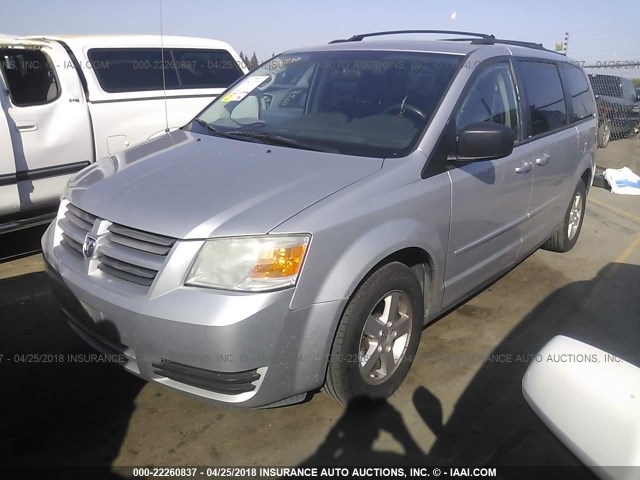 2D4RN3D10AR339624 - 2010 DODGE GRAND CARAVAN HERO SILVER photo 2