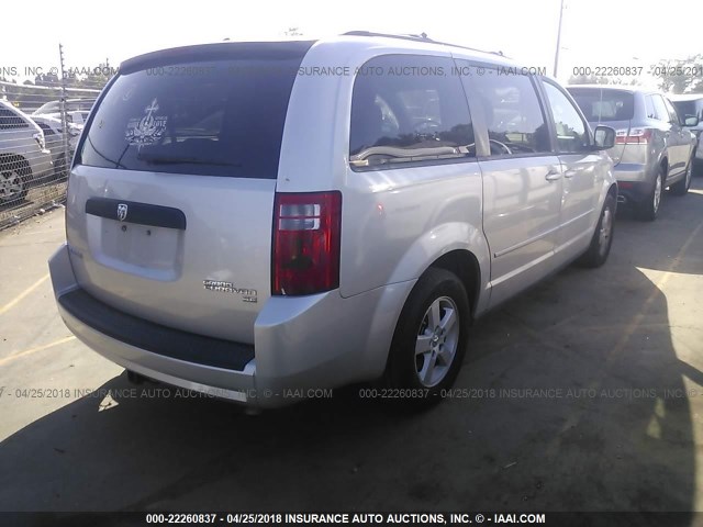 2D4RN3D10AR339624 - 2010 DODGE GRAND CARAVAN HERO SILVER photo 4