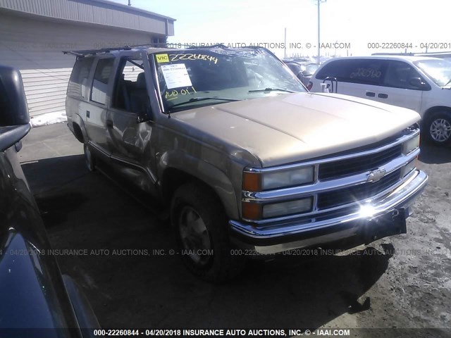 1GNFK16RXXJ418349 - 1999 CHEVROLET SUBURBAN K1500 GOLD photo 1