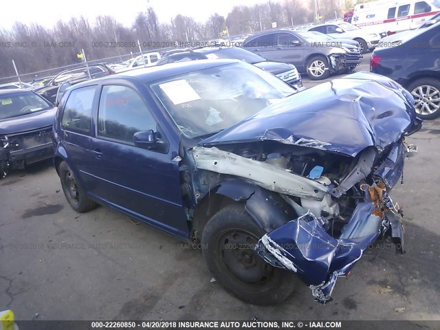 9BWBK61J834059846 - 2003 VOLKSWAGEN GOLF GL BLUE photo 1