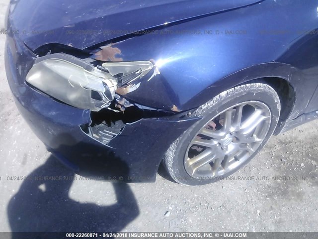 JTKDE167260130716 - 2006 TOYOTA SCION TC 蓝色 照片 6