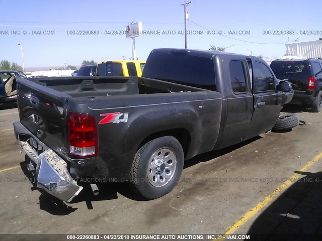 1GTR2VE35BZ204325 - 2011 GMC SIERRA K1500 SLE GRAY photo 4