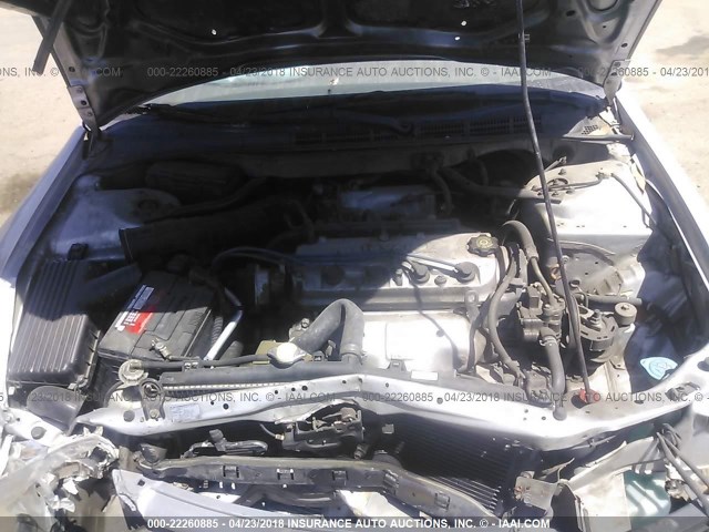 1HGCF86632A159437 - 2002 HONDA ACCORD VALUE SILVER photo 10