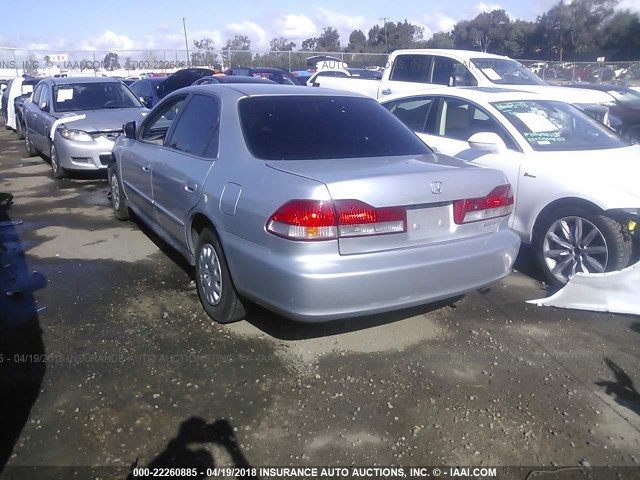 1HGCF86632A159437 - 2002 HONDA ACCORD VALUE SILVER photo 3