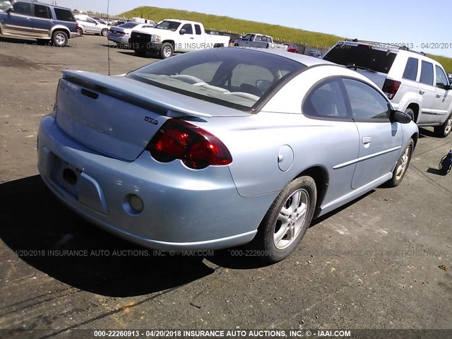 4B3AG42G63E187270 - 2003 DODGE STRATUS SE BLUE photo 4