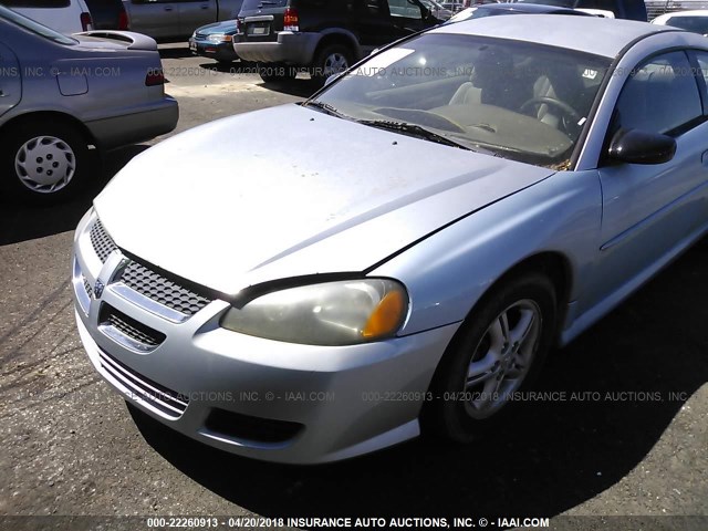 4B3AG42G63E187270 - 2003 DODGE STRATUS SE BLUE photo 6