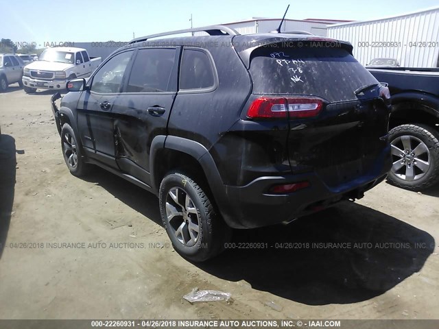 1C4PJMBS8FW729953 - 2015 JEEP CHEROKEE TRAILHAWK 黑色 照片 3