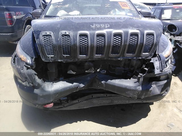 1C4PJMBS8FW729953 - 2015 JEEP CHEROKEE TRAILHAWK 黑色 照片 6
