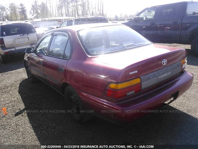 JT2AE09E5P0042803 - 1993 TOYOTA COROLLA LE/DX RED photo 3