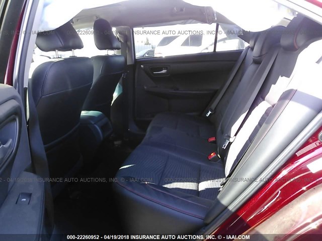 4T1BF1FK6FU888711 - 2015 TOYOTA CAMRY LE/XLE/SE/XSE მუქწითელი ფოტო 8