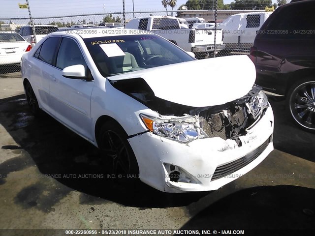 4T4BF1FK6DR296213 - 2013 TOYOTA CAMRY L/SE/LE/XLE 白色 照片 1