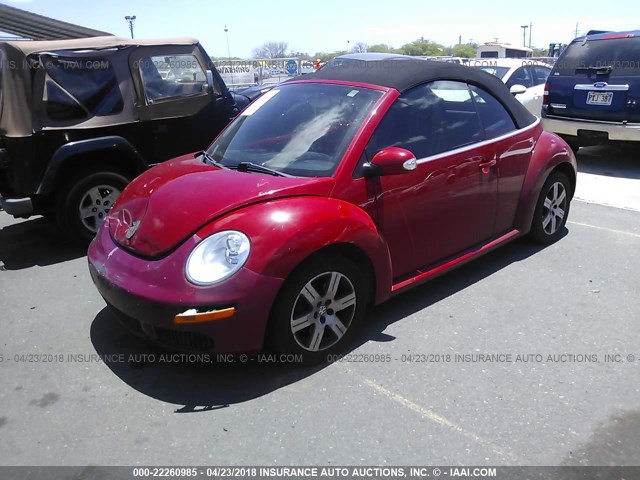 3VWRF31Y66M305405 - 2006 VOLKSWAGEN NEW BEETLE CONVERTIBLE OPTION PKG 1 RED photo 2