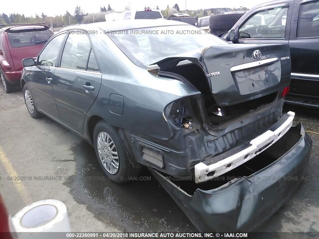 JTDBE32K530232754 - 2003 TOYOTA CAMRY LE/XLE GREEN photo 3