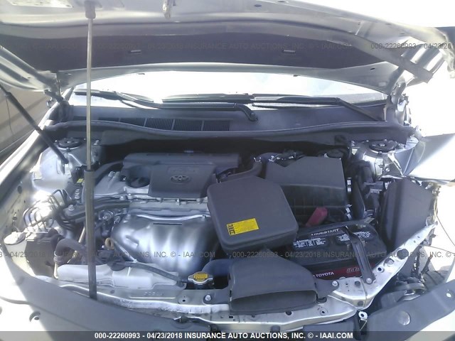4T1BF1FK2FU026862 - 2015 TOYOTA CAMRY LE/XLE/SE/XSE SILVER photo 10